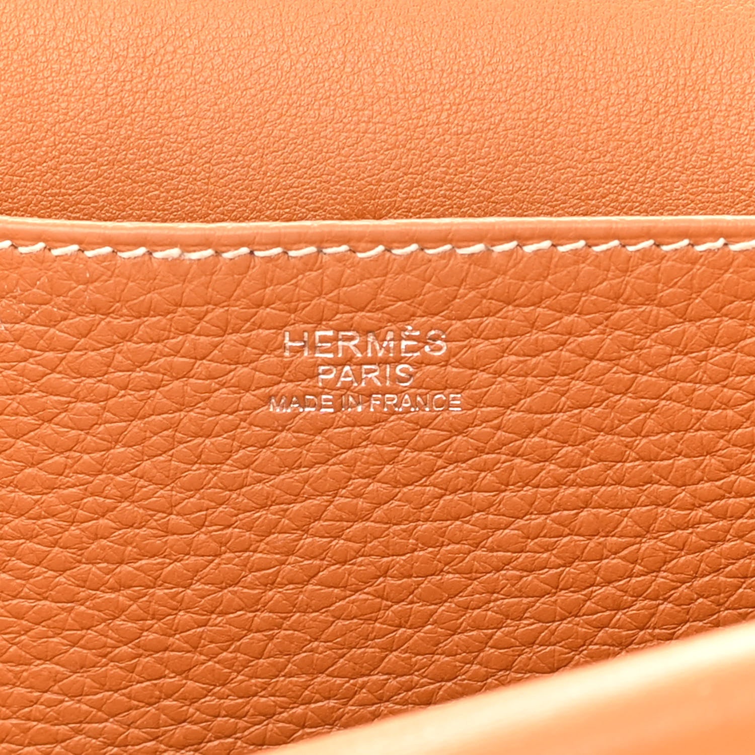 Hermes Taurillon Clemence Halzan 31 Gold 6 of 13