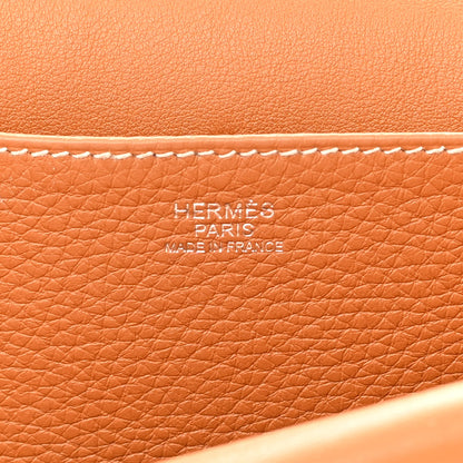 Hermes Taurillon Clemence Halzan 31 Gold 6 of 13