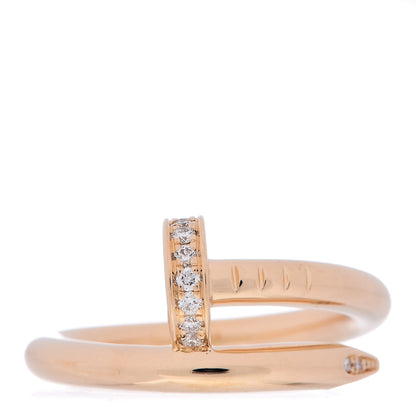 Cartier 18K Yellow Gold Diamond Juste Un Clou Ring 51 5.75 1 of 4