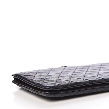 Chanel Calfskin Quilted Small Zipped Boy Pouch Black 10 of 13