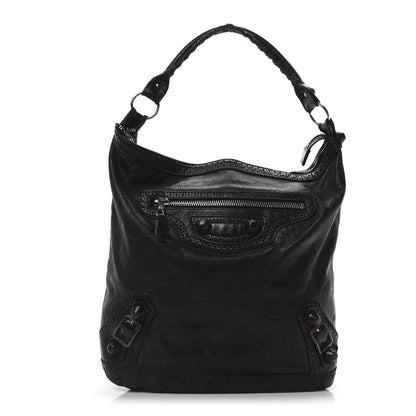 Balenciaga Agneau Giant Brogues Hardware Day Hobo Black 1 of 10