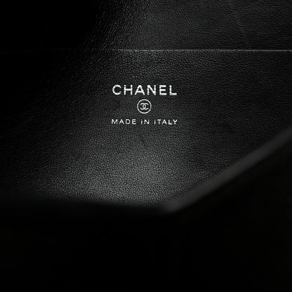 Chanel Grained Calfskin Cocomail Envelope Clutch Black 6 of 9