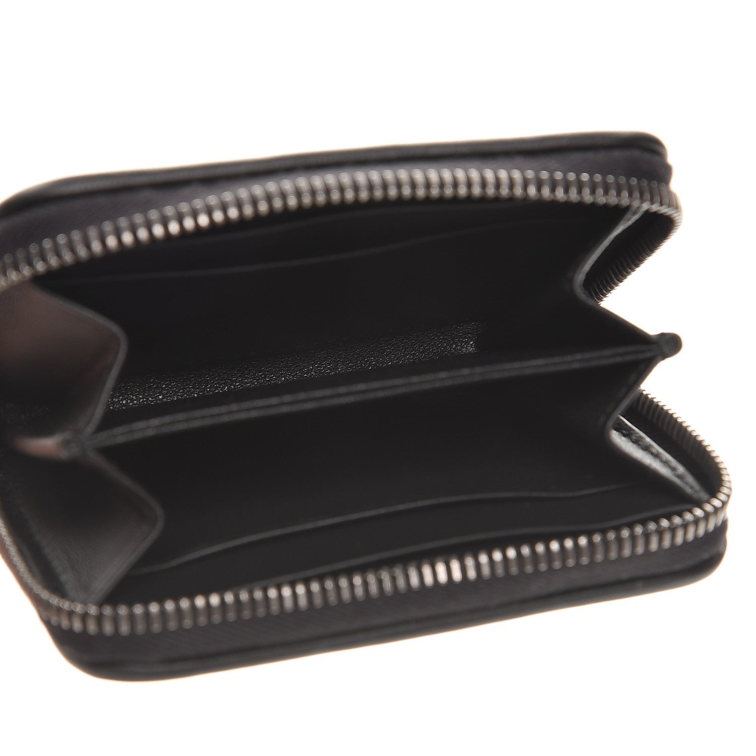 Bottega Veneta Nappa Intrecciato Zip Around Coin Purse Nero Black 5 of 8