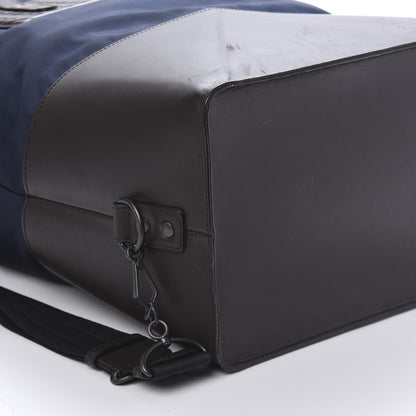 Bottega Veneta Calfskin Intrecciato Canvas Collapsible Travel Bag Ebano 5 of 8