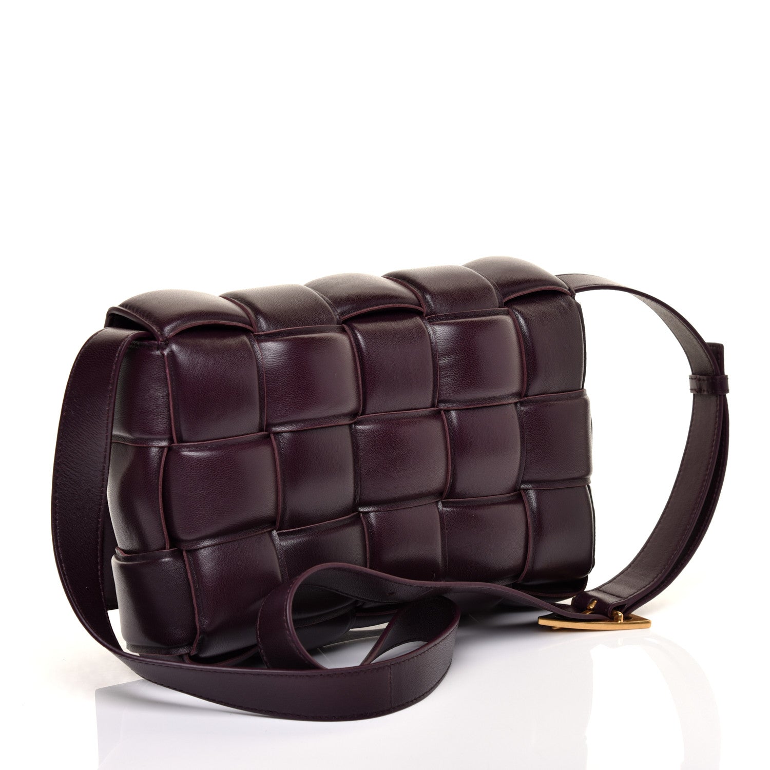 Bottega Veneta Nappa Maxi Intreccio Padded Cassette Crossbody Bag Grape 3 of 10