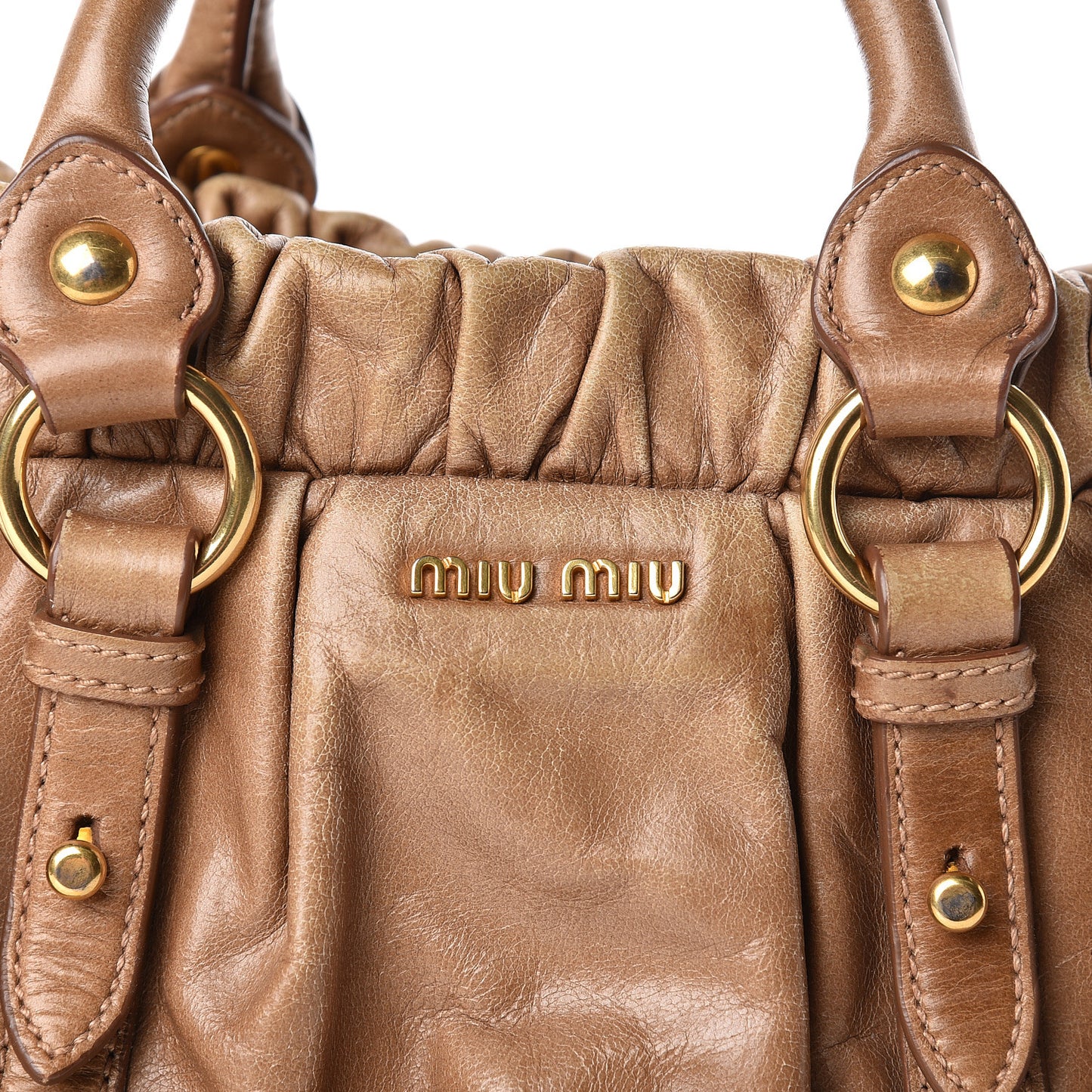 Vitello Lux Mini Gathered Tote