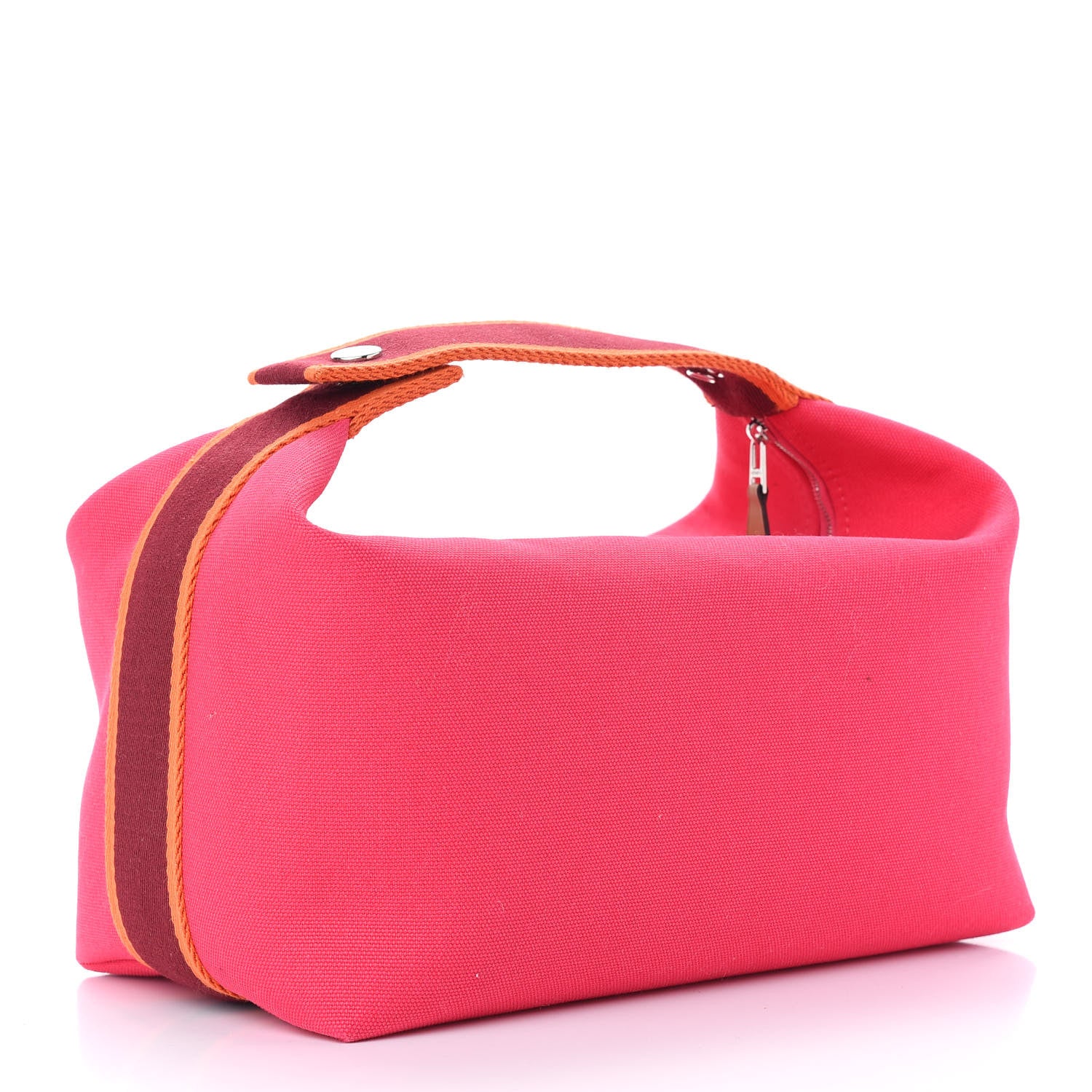 Hermes Canvas Large Bride-A-Brac Pouch Hibiscus 3 of 8