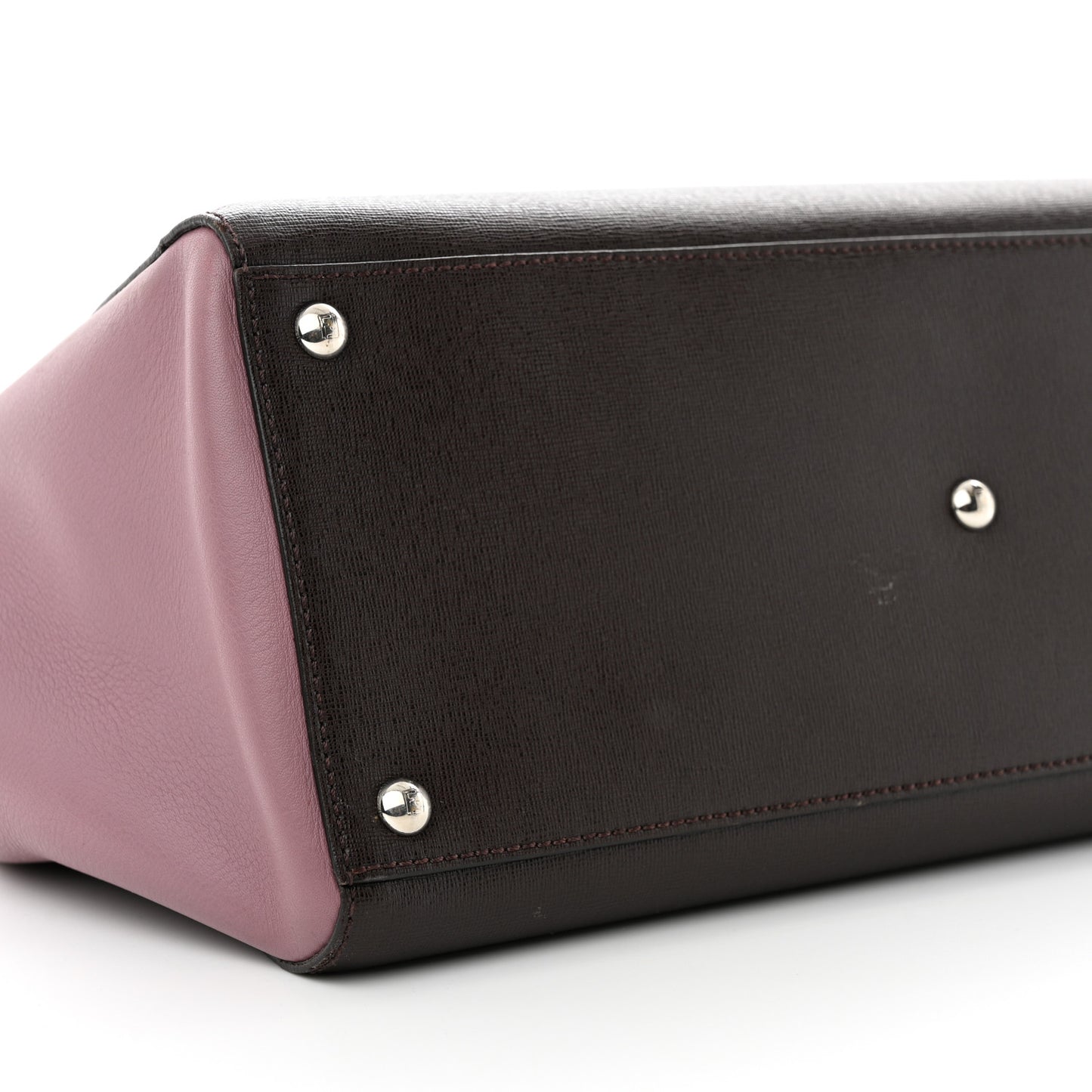 Vitello Elite Colorblock Regular 2Jours Tote Caffe Black Bordeaux Glicine