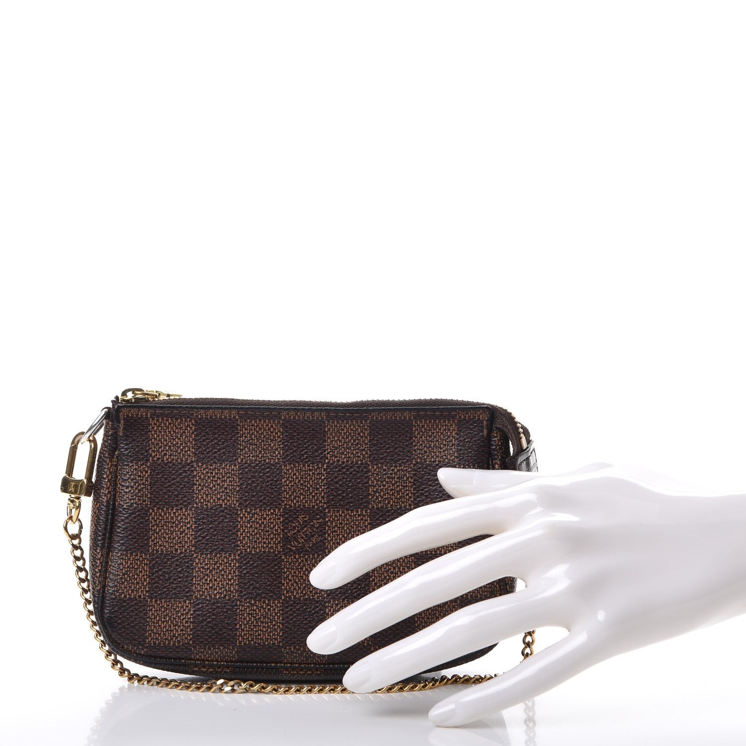 Louis Vuitton Damier Ebene Mini Pochette Accessories 2 of 7