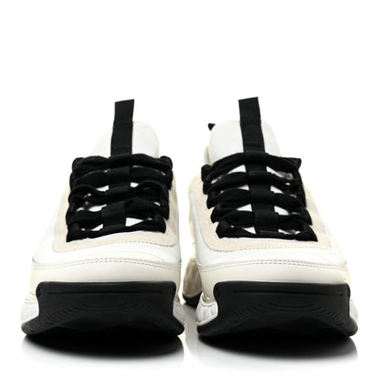 Chanel Velvet Calfskin Mixed Fibers CC Sneakers 41 Ivory Black 2 of 11