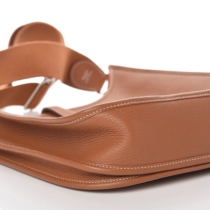 Hermes Taurillon Clemence Evelyne III PM Gold 5 of 10