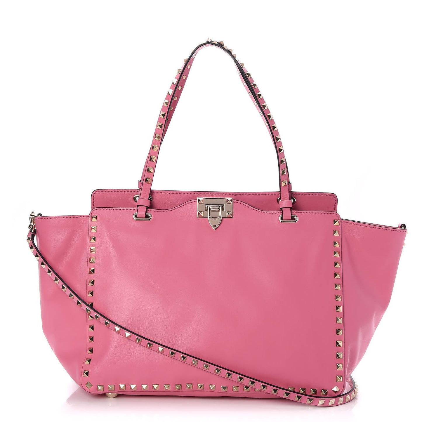 Vitello Medium Rockstud Tote Ninphea