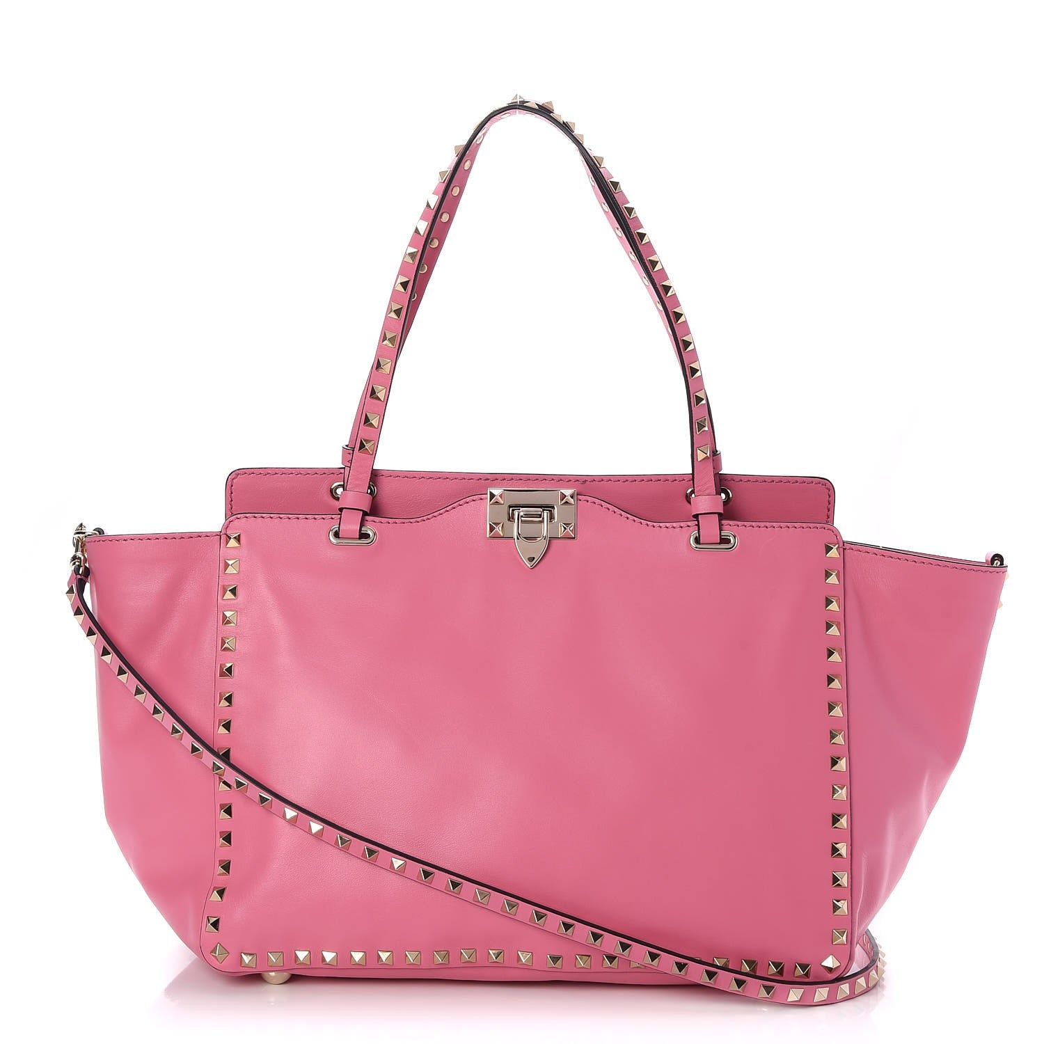 Valentino Garavani Vitello Medium Rockstud Tote Ninphea 1 of 6