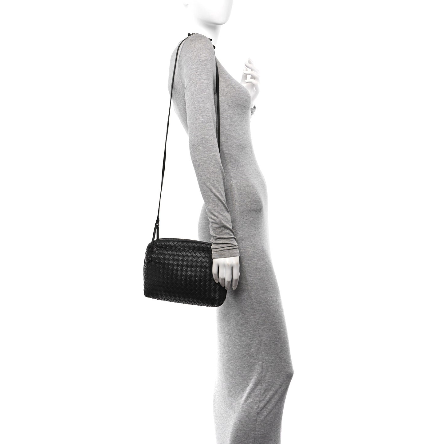 Nappa Intrecciato Nodini Bag Black