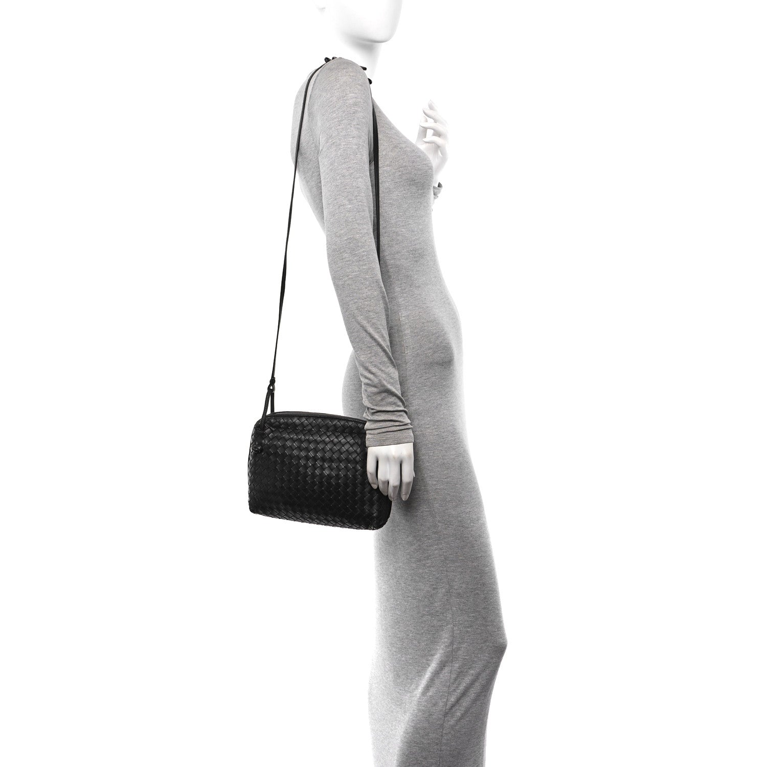 Bottega Veneta Nappa Intrecciato Nodini Bag Black 2 of 12