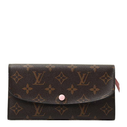 Louis Vuitton Monogram Emilie Wallet Rose Ballerine 1 of 3