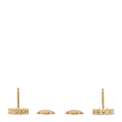 Van Cleef & Arpels 18K Yellow Gold Black Onyx Sweet Alhambra Earrings 3 of 5