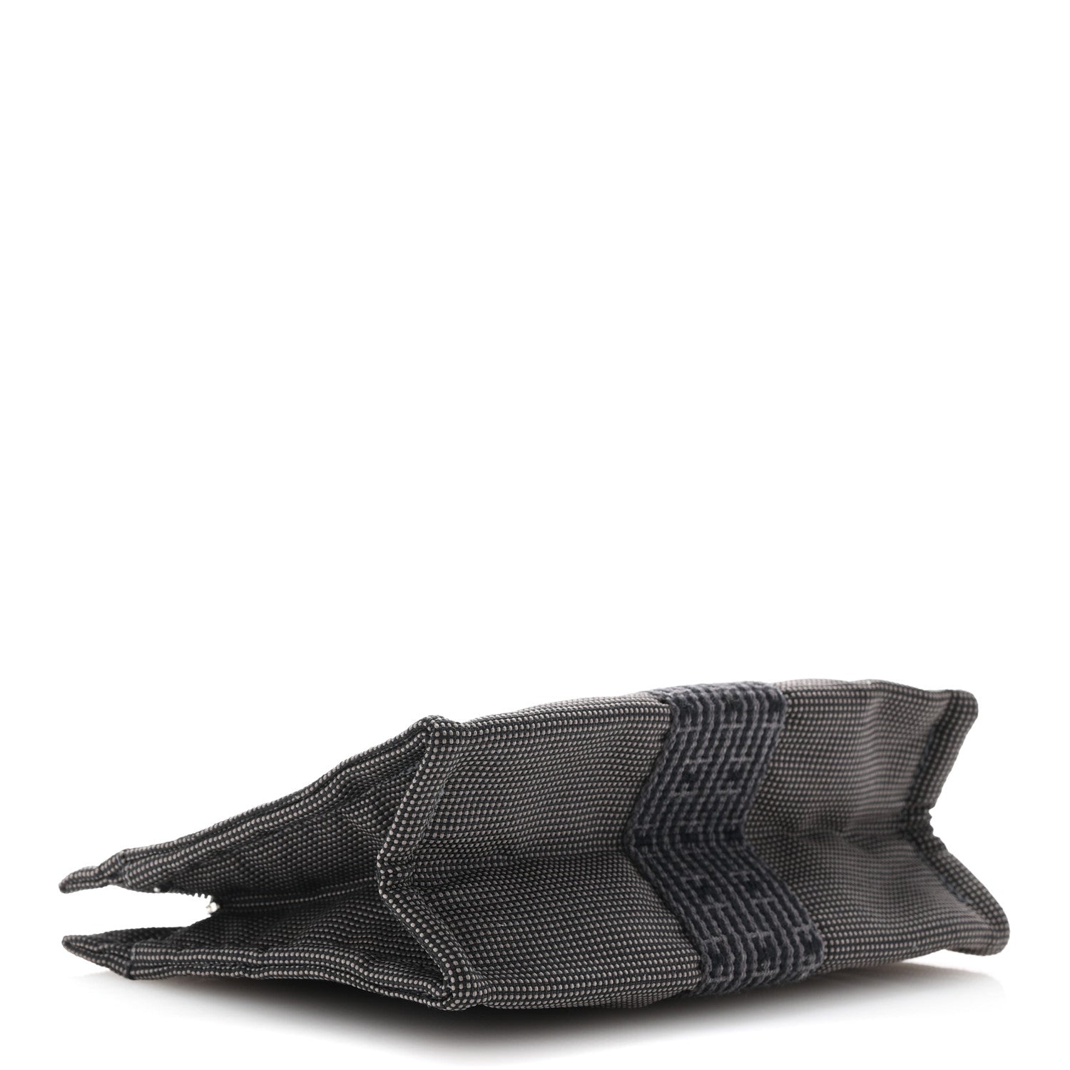 Hermes Canvas Herline Travel Cosmetic Pouch Grey 4 of 6