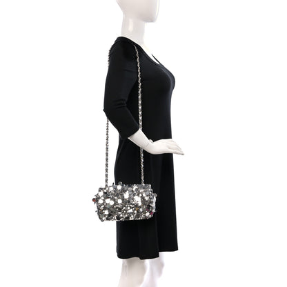 Chanel Sequin Mini Rectangular Flap Silver 2 of 9