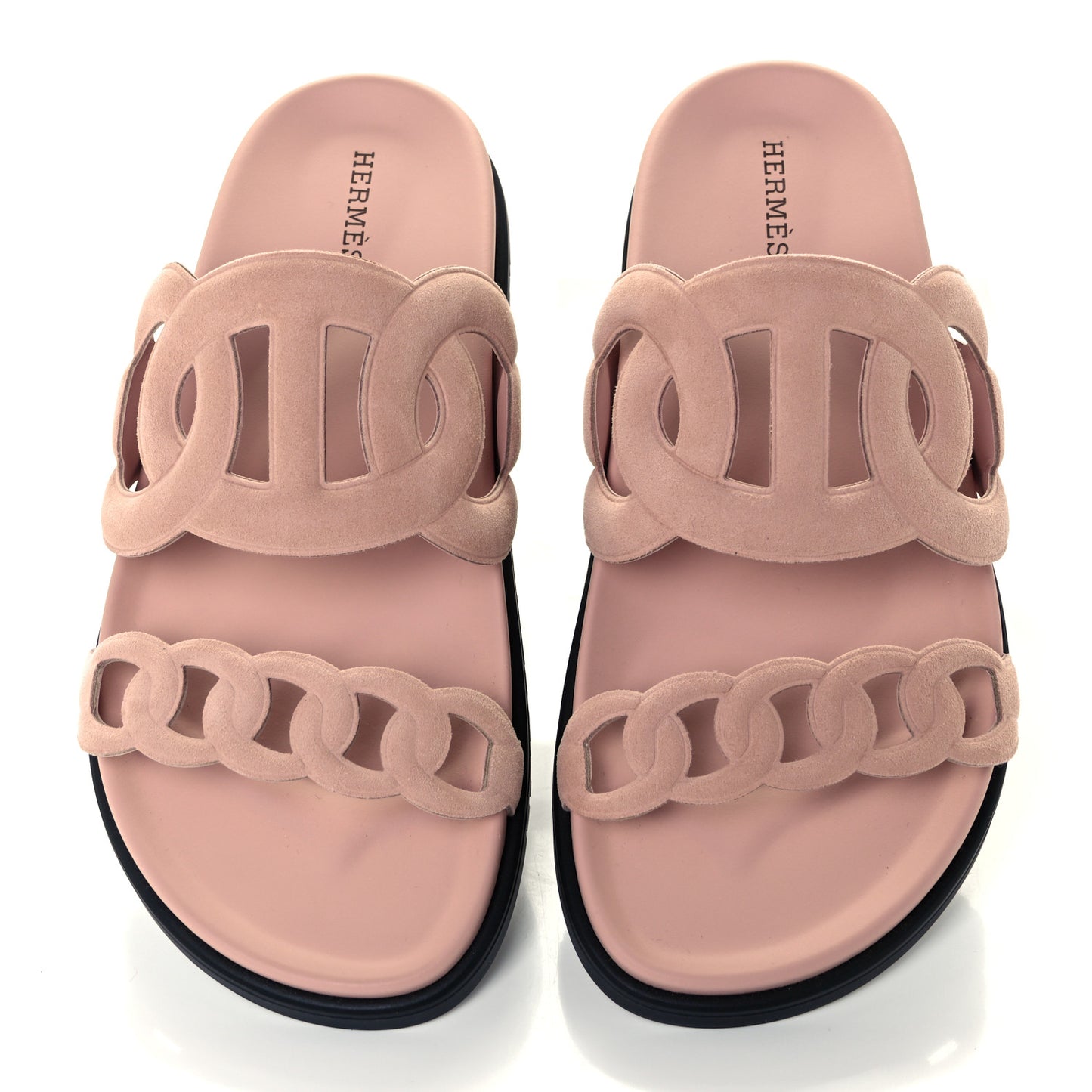 Suede Goatskin Extra Sandals 37 Rose Opaline