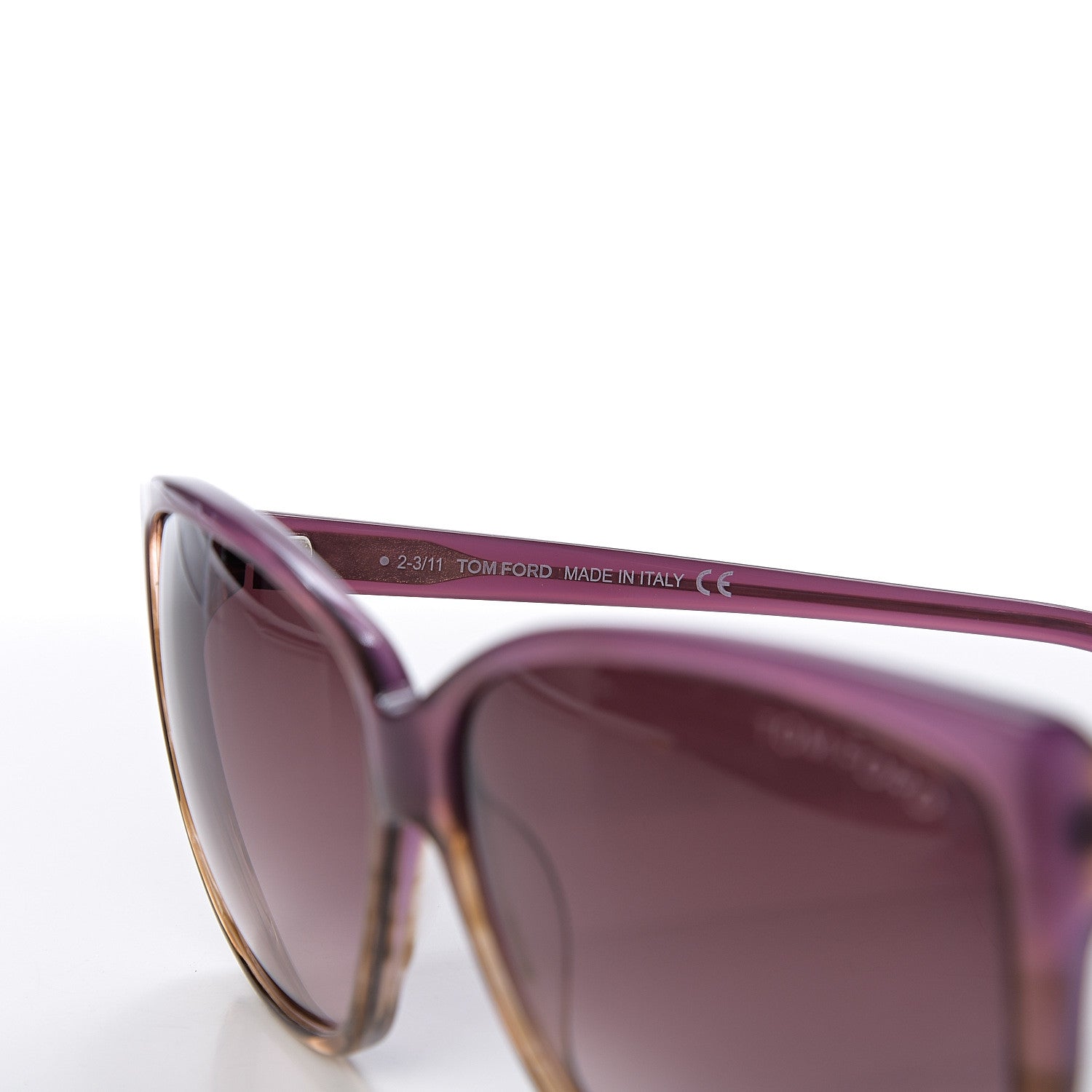 Tom Ford Lydia Sunglasses TF228 Purple Tortoise 6 of 7