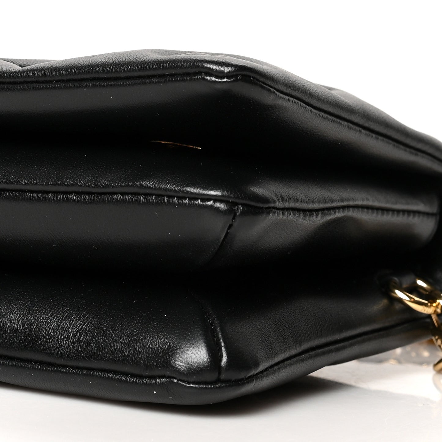 Lambskin Embossed Monogram Pochette Coussin Black