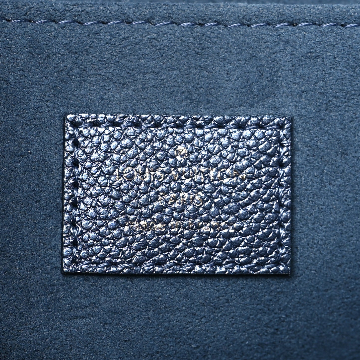 Metallic Empreinte Monogram Giant Pochette Metis Navy Nacre
