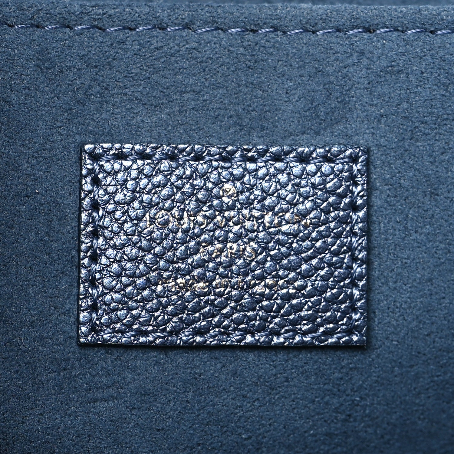 Louis Vuitton Metallic Empreinte Monogram Giant Pochette Metis Navy Nacre 7 of 9