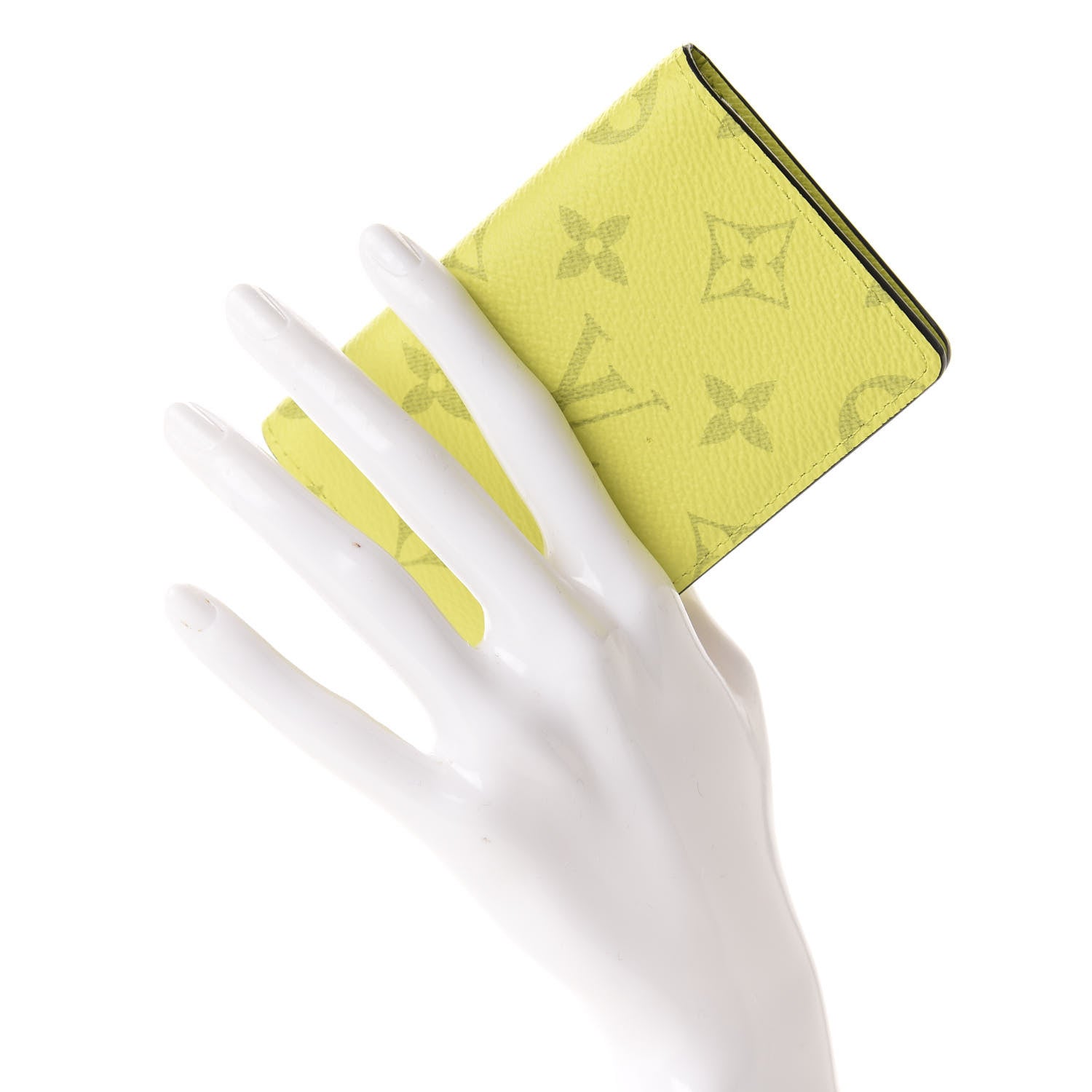 Louis Vuitton Monogram Taiga Pocket Organizer Yellow 2 of 7