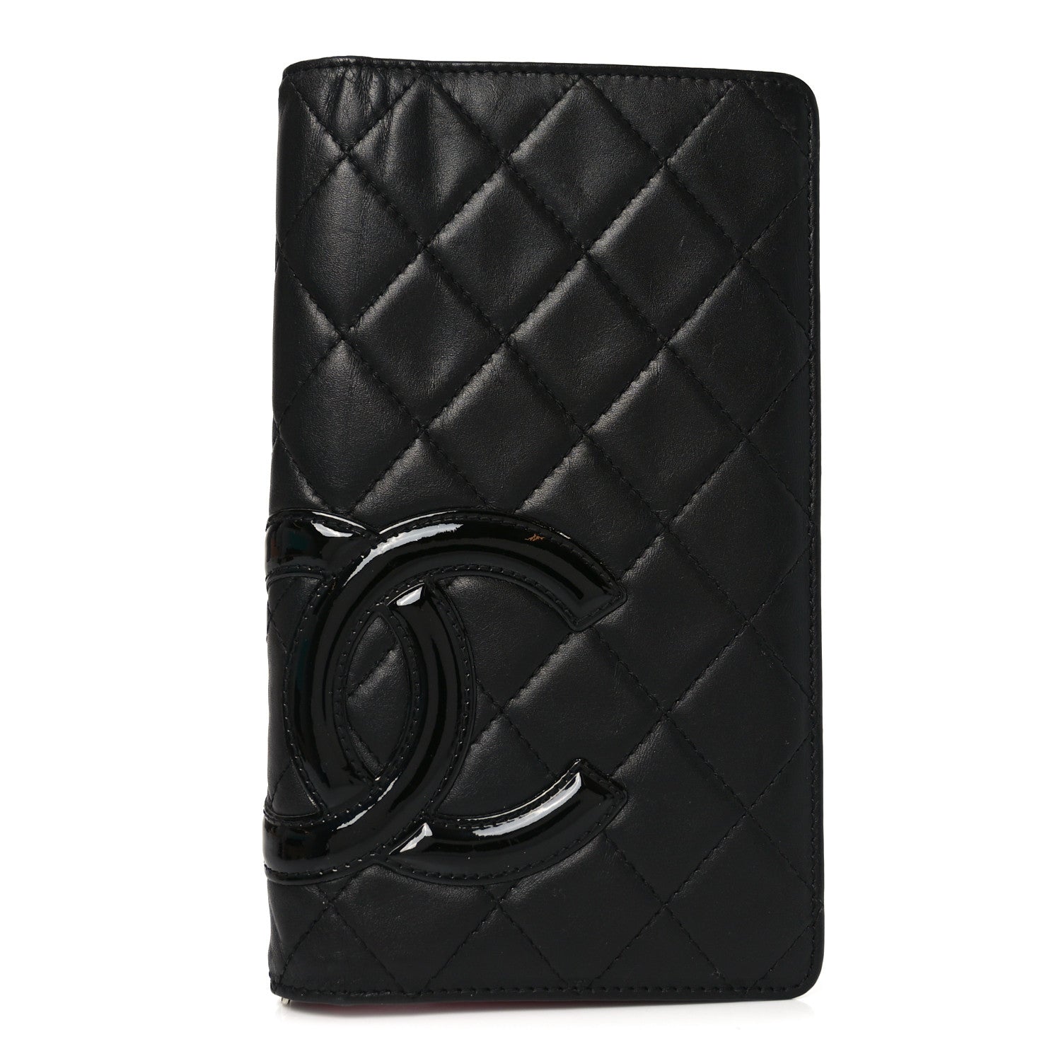 Chanel Calfskin Quilted Cambon Yen Wallet Black 1 of 8