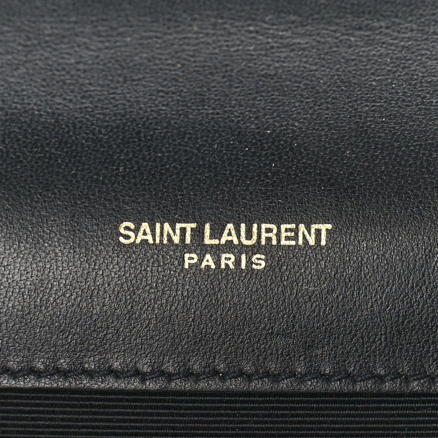Calfskin Crystal Medium Monogram Kate Satchel Black