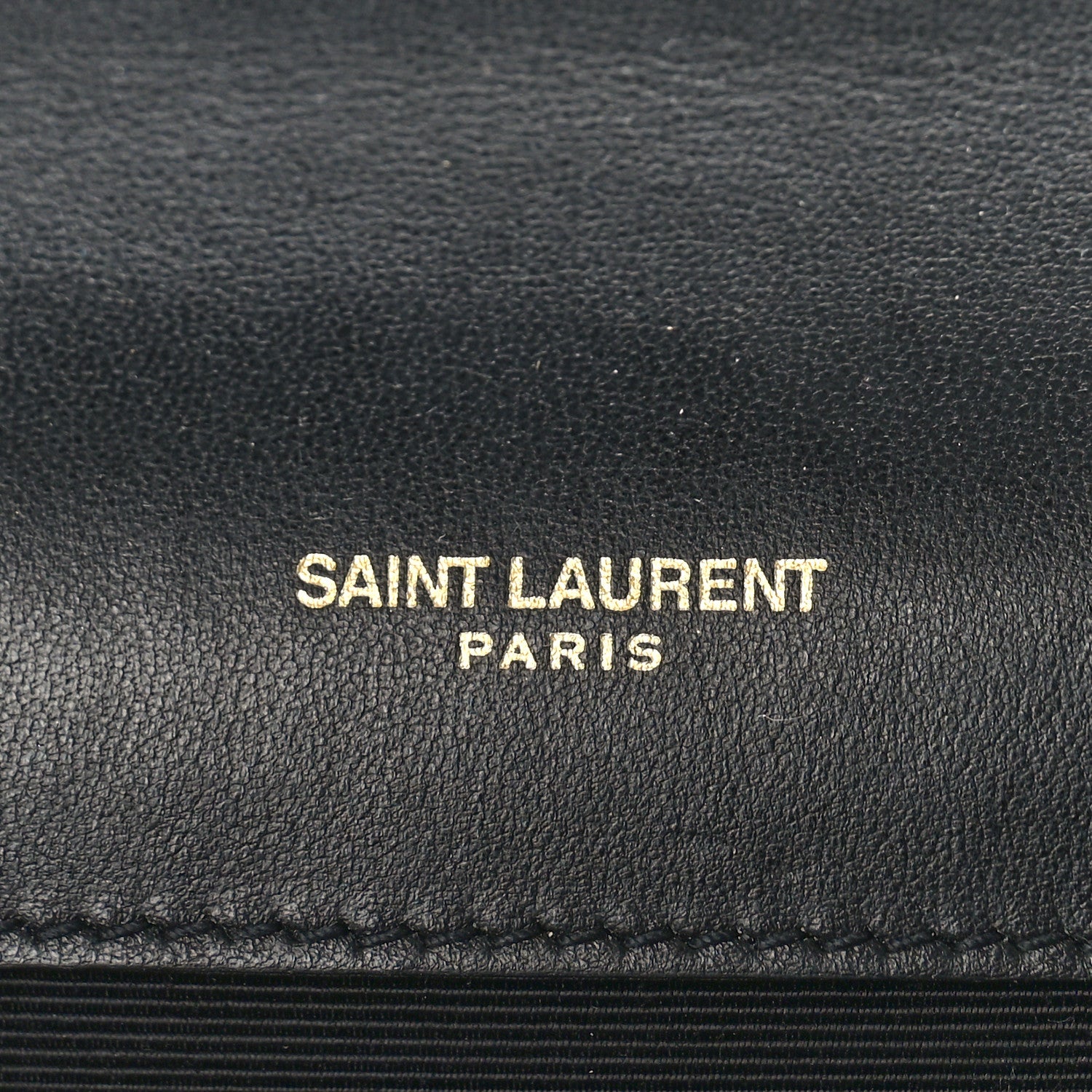 Saint Laurent Calfskin Crystal Medium Monogram Kate Satchel Black 6 of 11