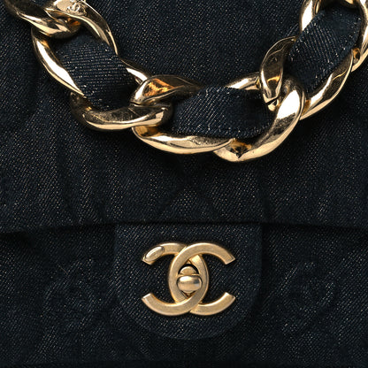 Chanel Denim Quilted Medium CC Funky Town Flap Dark Blue 8 of 10