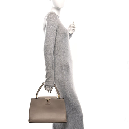 Louis Vuitton Taurillon Capucines MM Galet 2 of 9