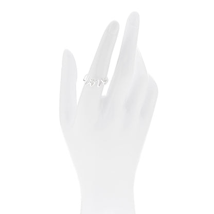 Tiffany Sterling Silver Paloma Picasso Graffiti Love Ring 54 7 2 of 5