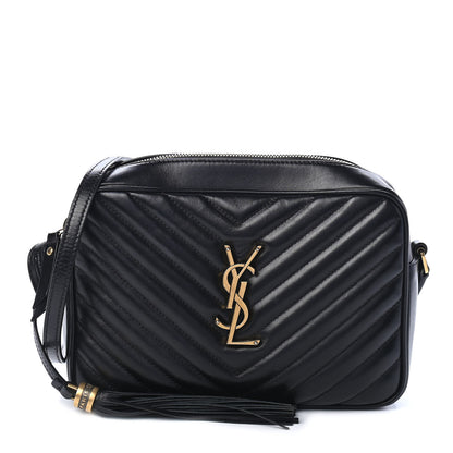 Saint Laurent Calfskin Matelasse Monogram Lou Camera Bag Black 1 of 11