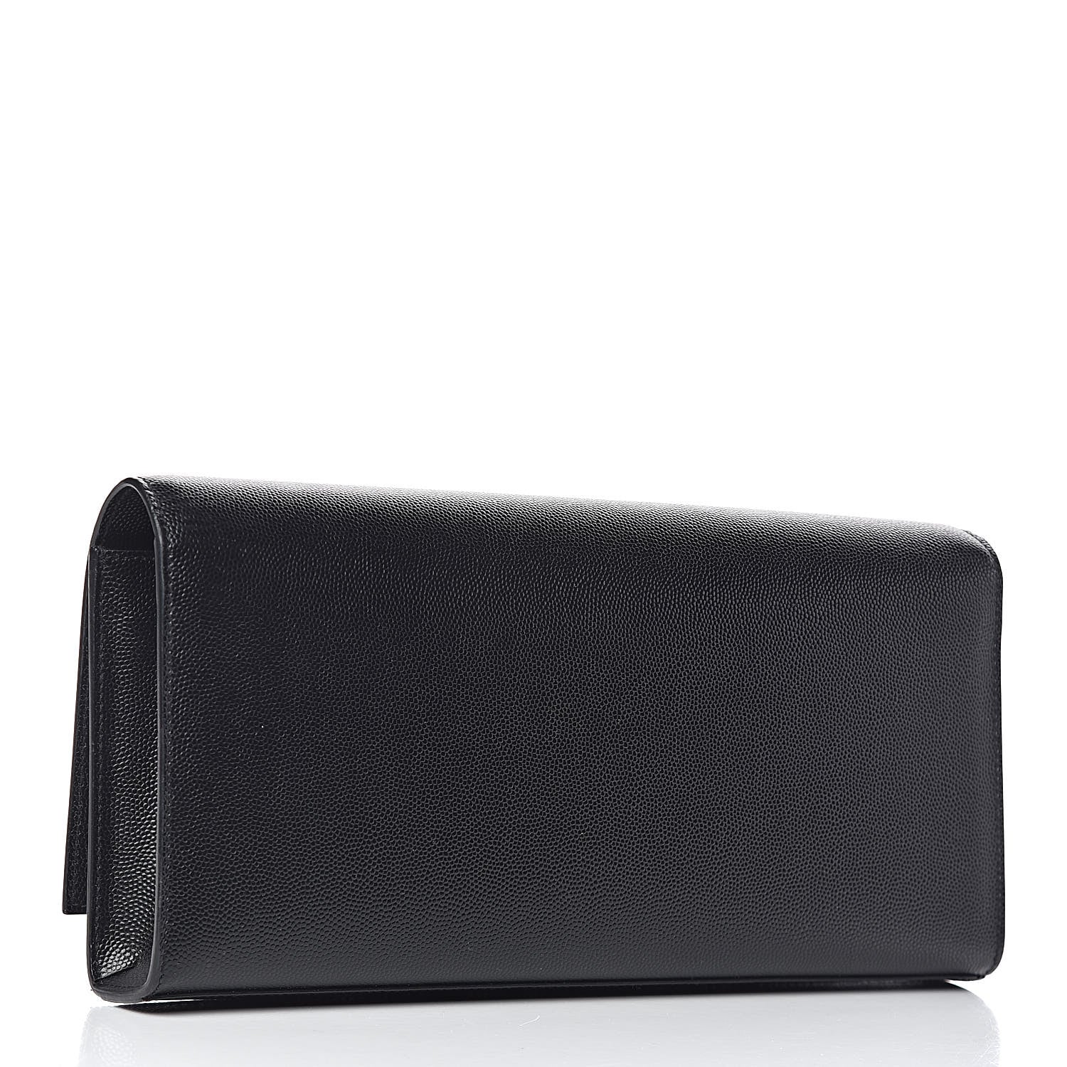 Saint Laurent Grain De Poudre Monogram Cassandre Clutch Black 3 of 12