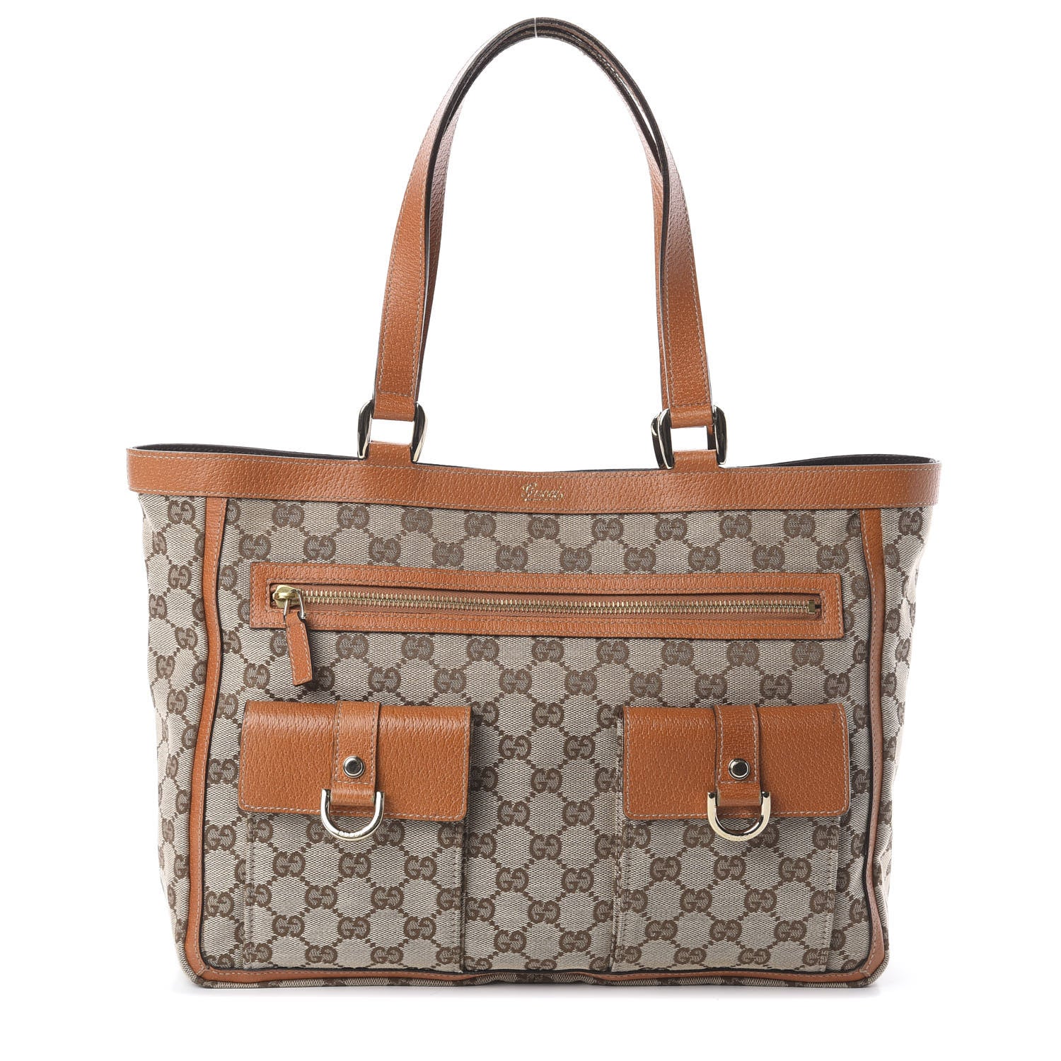 Gucci Monogram Abbey D Ring Tote Tan 1 of 8