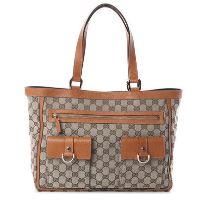 Gucci Monogram Abbey D Ring Tote Tan 1 of 8
