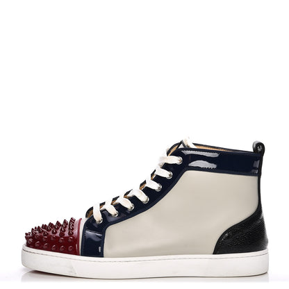Christian Louboutin Calfskin Patent Spikes Flat Mens Sneakers 44 Multicolor 1 of 10