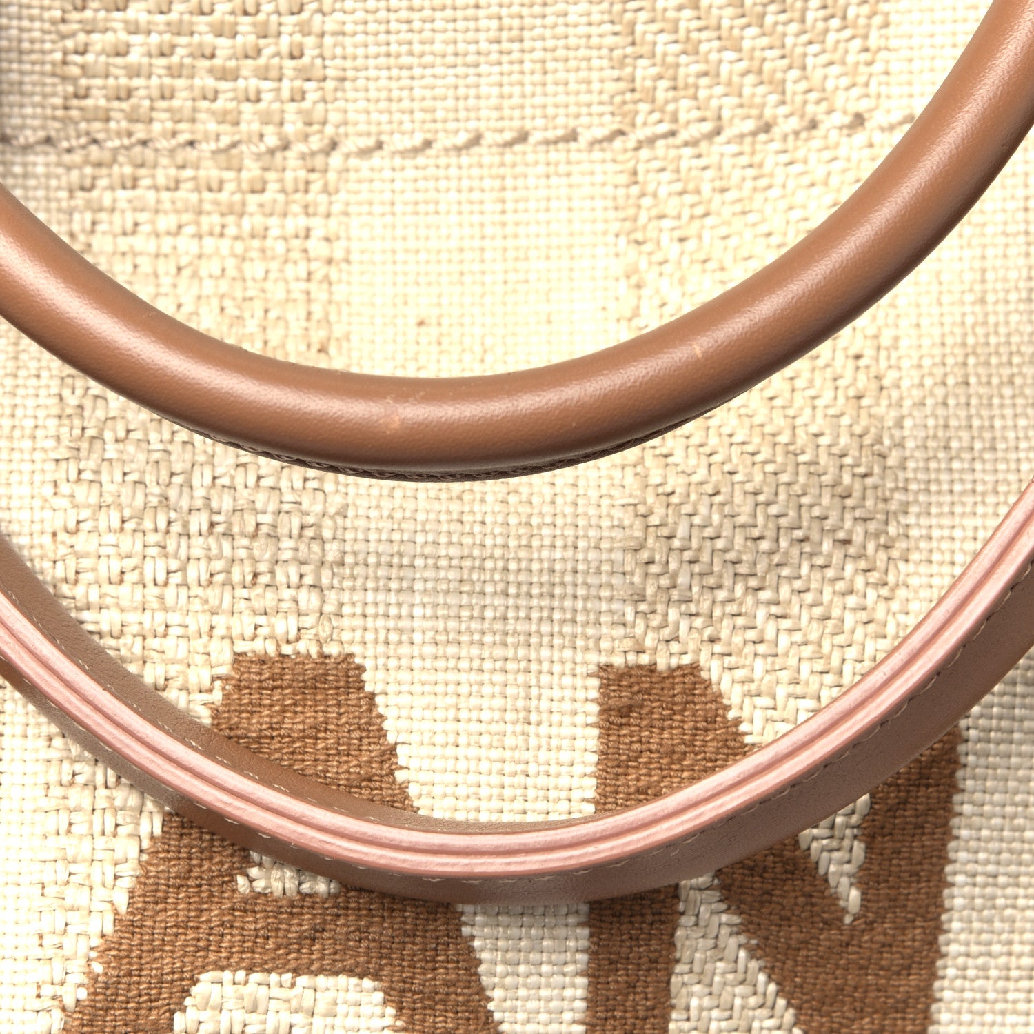 Chanel Straw Raffia Calfskin Striped Large Deauville Tote Beige 6 of 6