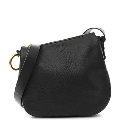 Burberry Grainy Calfskin Small Knight Bag Black 1 of 9