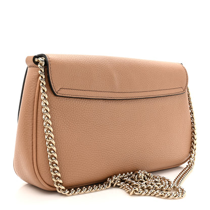 Gucci Pebbled Calfskin Medium Soho Flap Crossbody Camelia 3 of 12