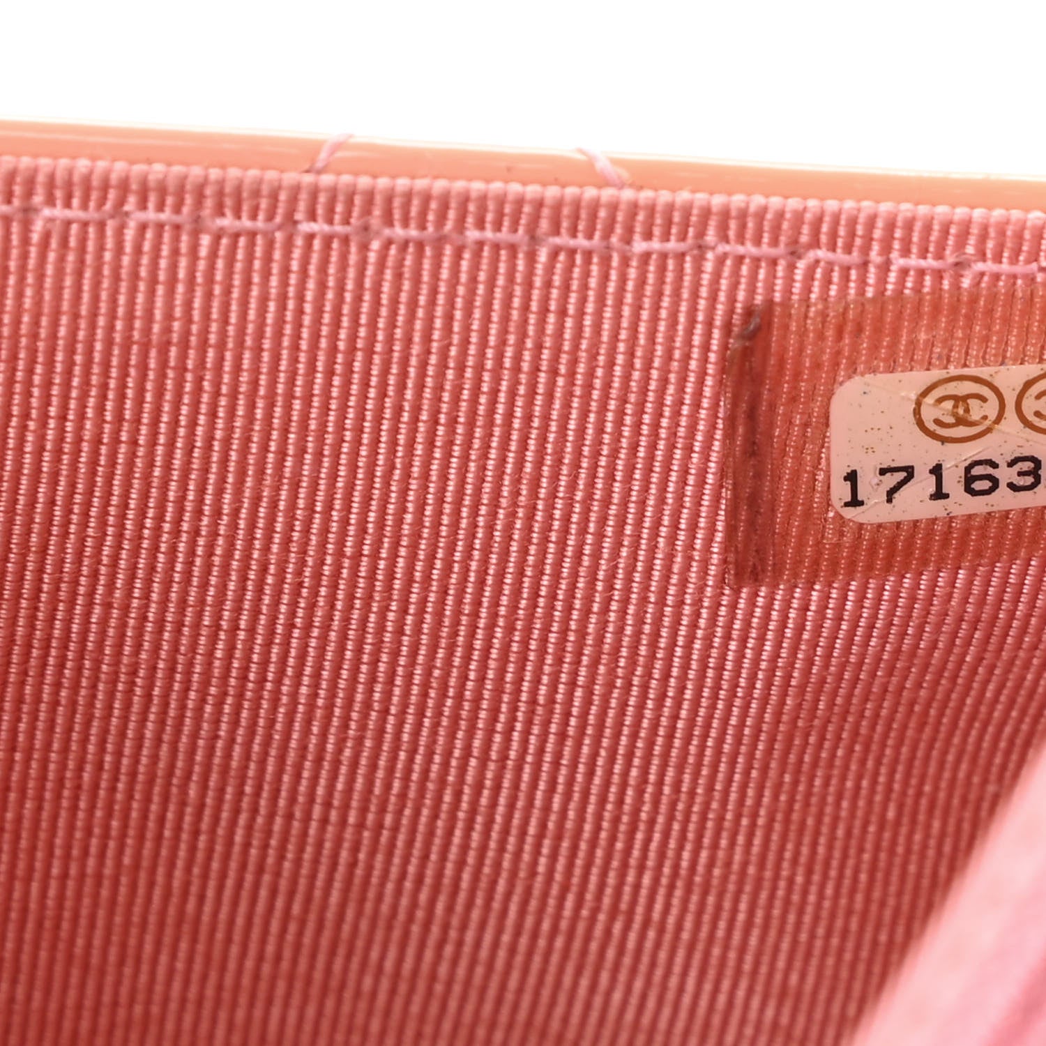 Chanel Patent Quilted Wallet On Chain WOC Coral 8 of 13