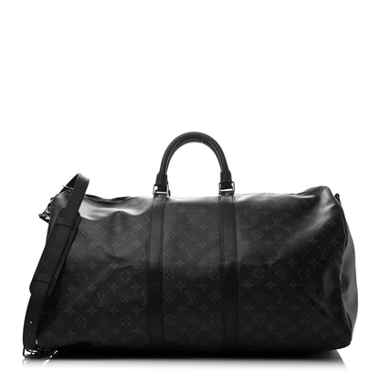Louis Vuitton Monogram Eclipse Keepall Bandouliere 55 1 of 7