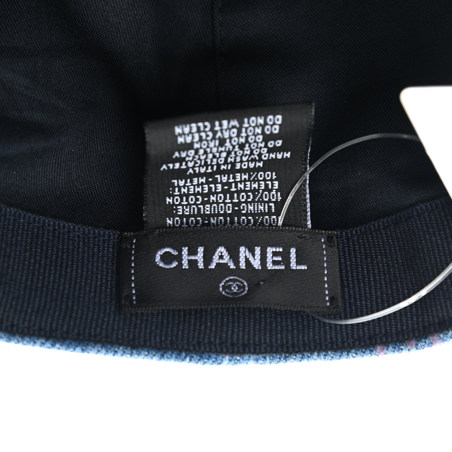 Chanel Denim Mood Cap Hat Blue 8 of 8