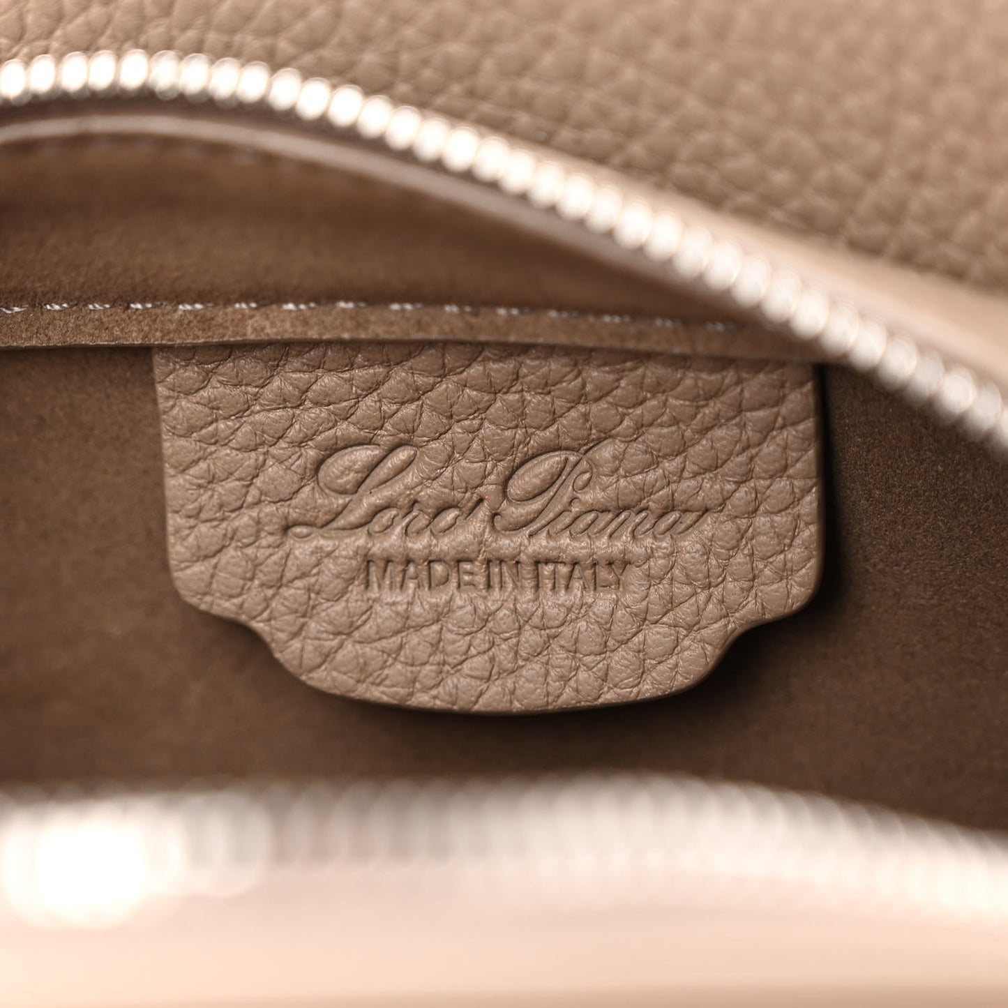 Grained Calfskin Sesia Crossbody Warm Mastic