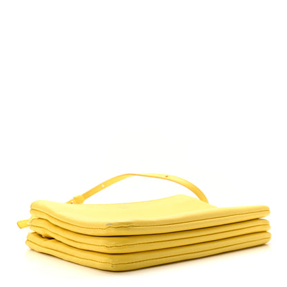 Celine Lambskin Small Trio Crossbody Bag Citron 4 of 10