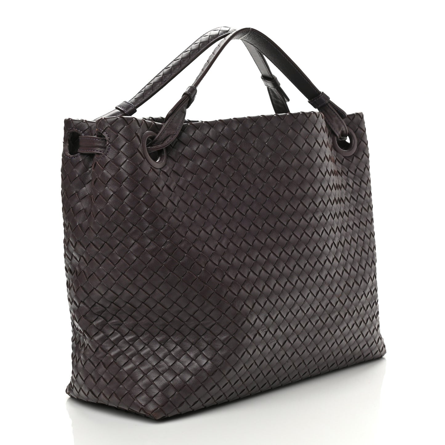 Nappa Intrecciato Bella Tote Ebano