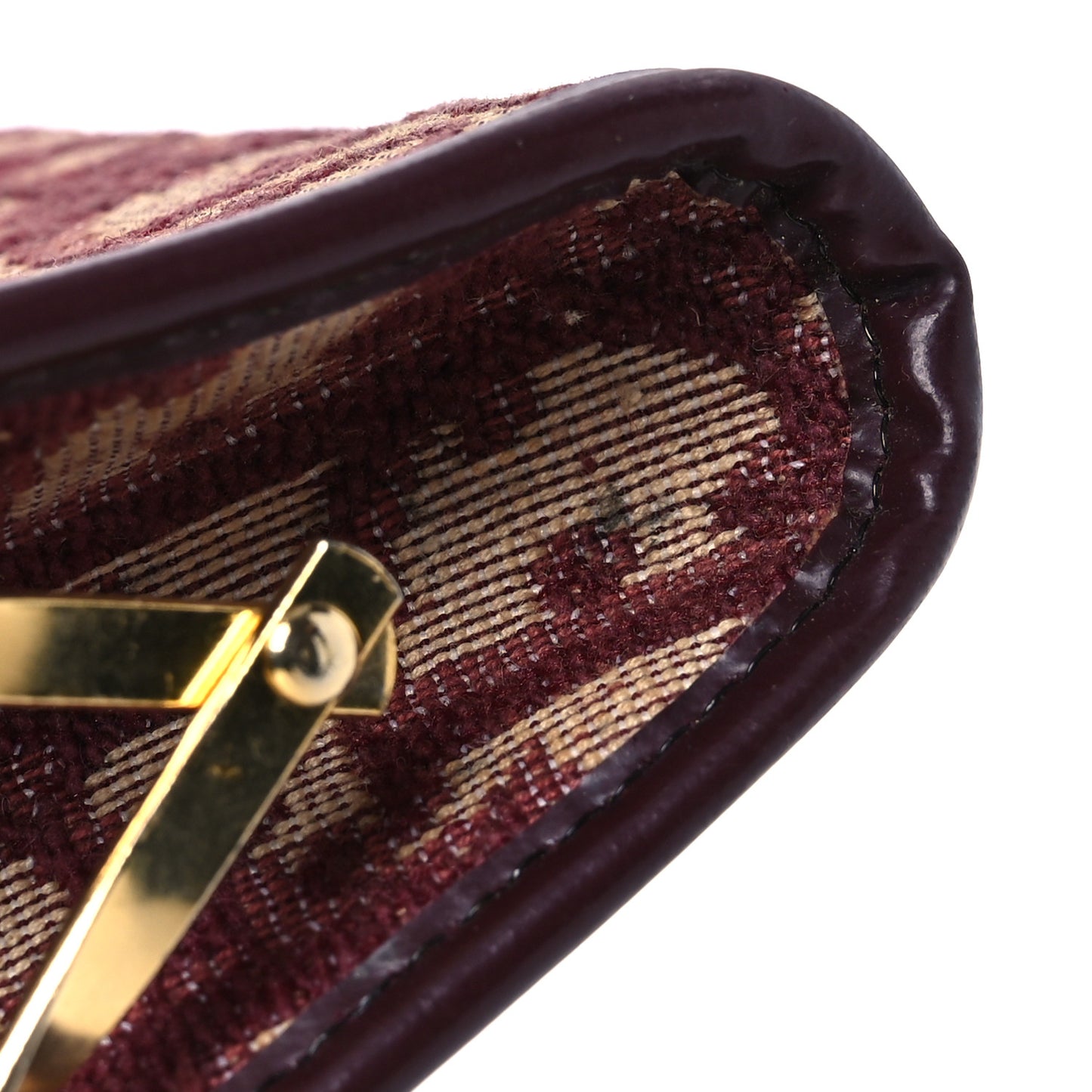 Monogram Coin Purse  Burgundy